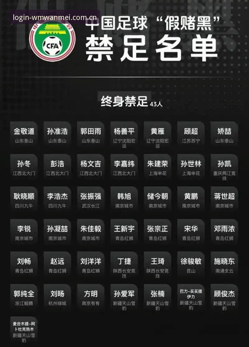 足协第三批禁足名单逐条核验教程——附WM完美体育官网v2.0.8数据比对实操